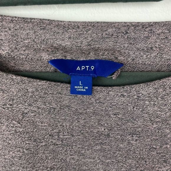 Apt 9 woman blouse size L color pink & black 3/4 sleeves - Picture 3 of 4